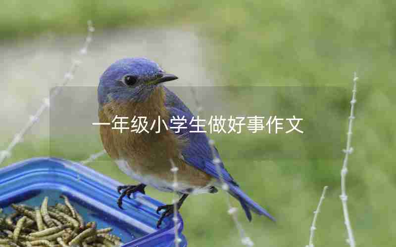 一年级小学生做好事作文