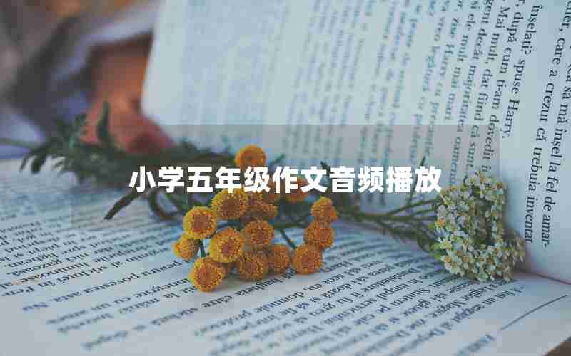 小学五年级作文音频播放
