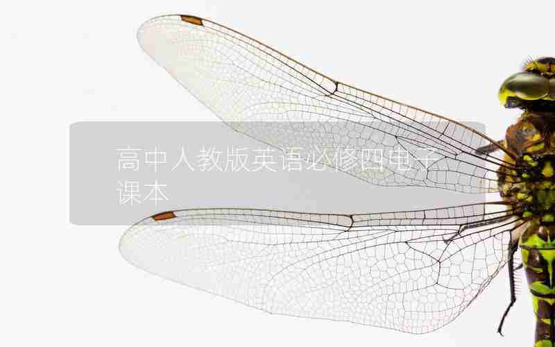 高中人教版英语必修四电子课本