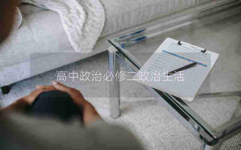 高中政治必修二政治生活