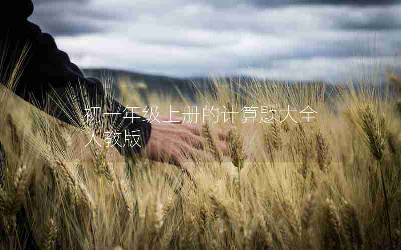 初一年级上册的计算题大全人教版