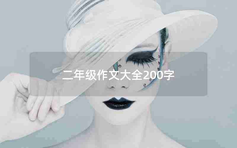 二年级作文大全200字