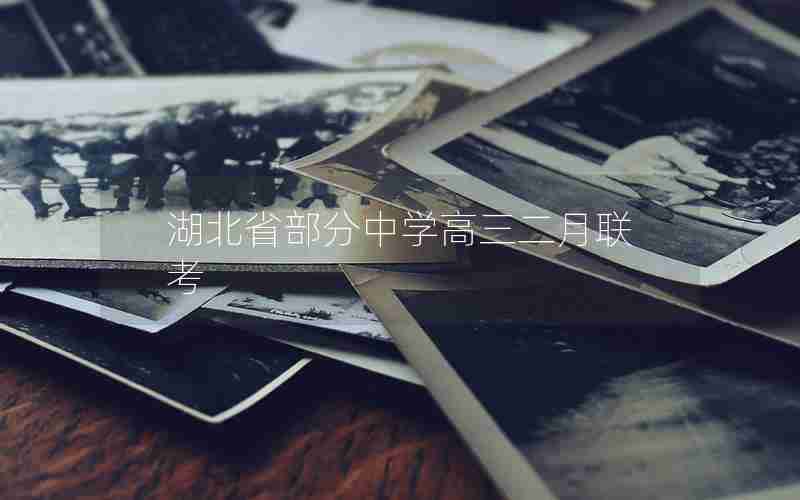 湖北省部分中学高三二月联考