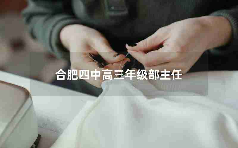 合肥四中高三年级部主任(合肥四中高三年级部主任是谁啊)