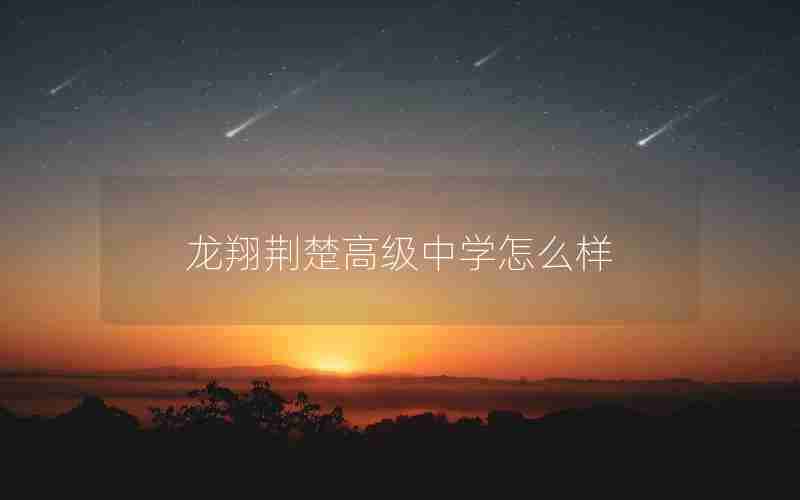 龙翔荆楚高级中学怎么样