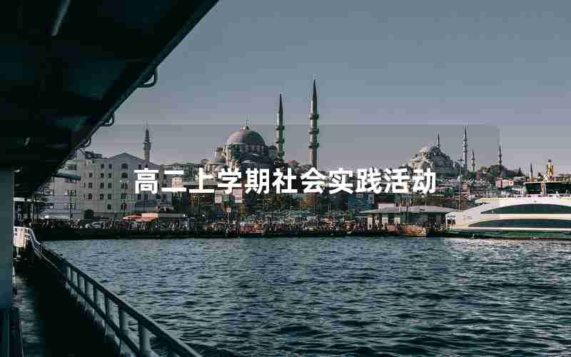 高二上学期社会实践活动