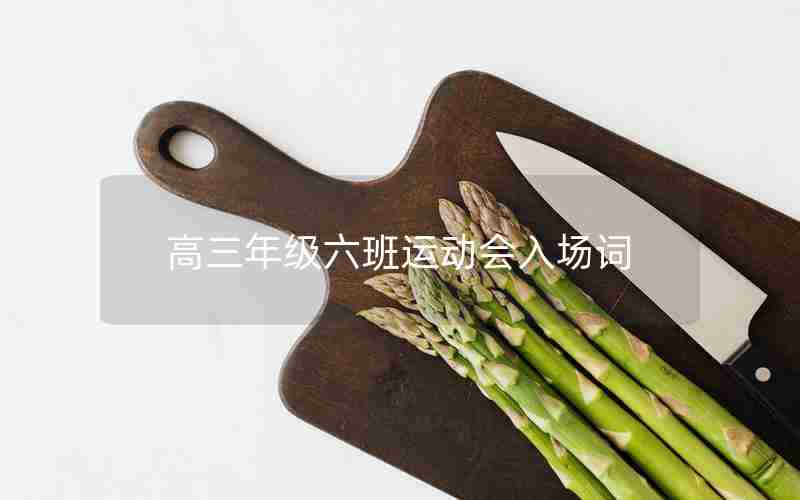 高三年级六班运动会入场词-高三运动会入场式班级解说词