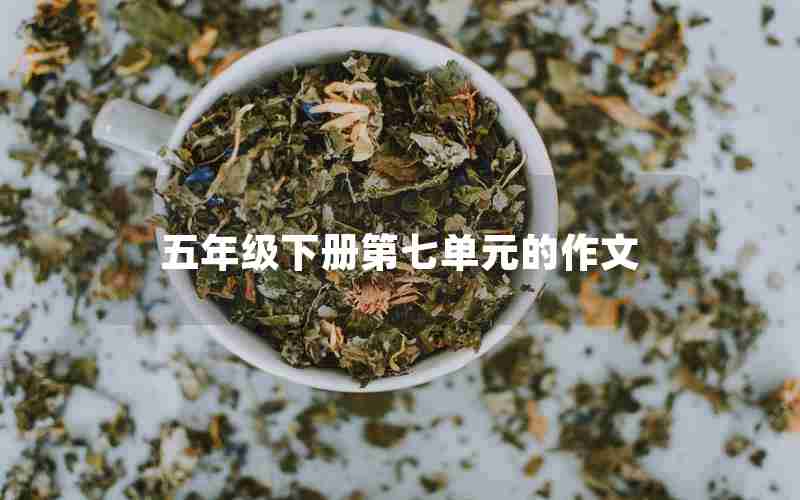 五年级下册第七单元的作文