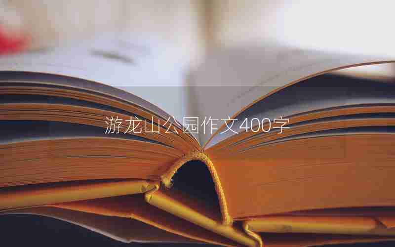 游龙山公园作文400字