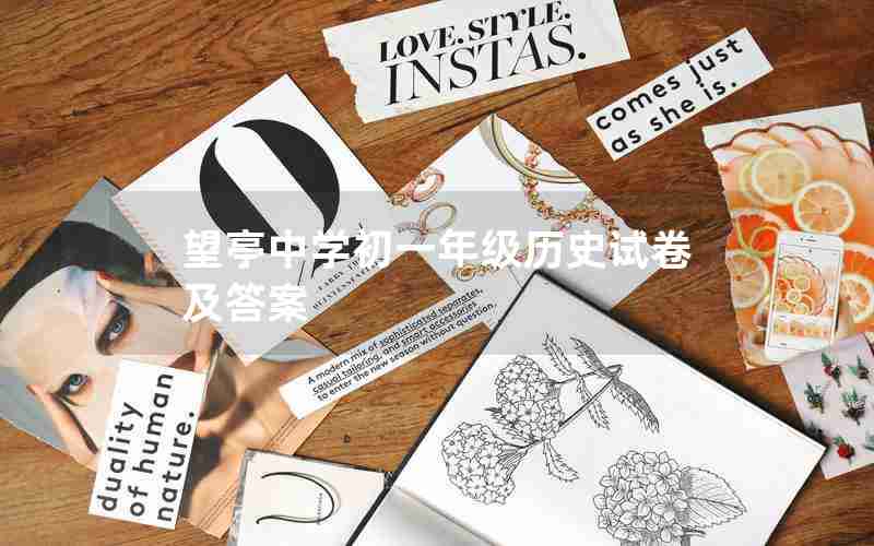 望亭中学初一年级历史试卷及答案