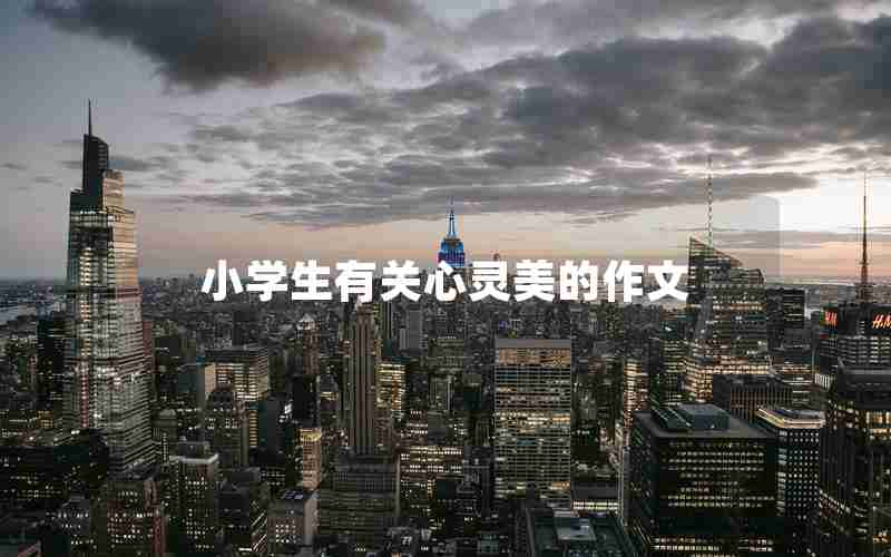 小学生有关心灵美的作文