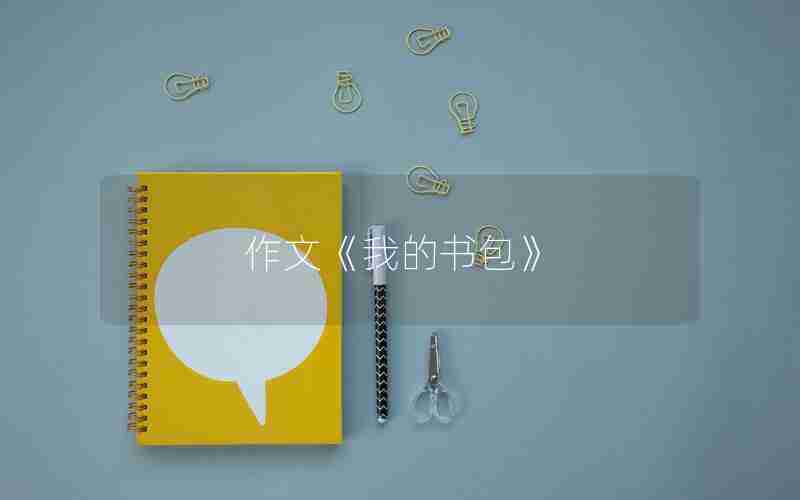 作文《我的书包》