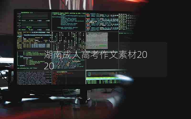 湖南成人高考作文素材2020