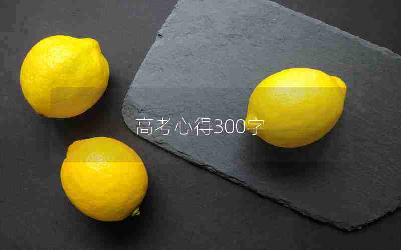 高考心得300字