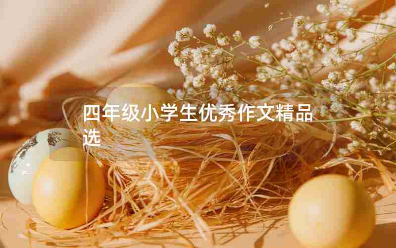 四年级小学生优秀作文精品选