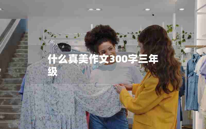 什么真美作文300字三年级