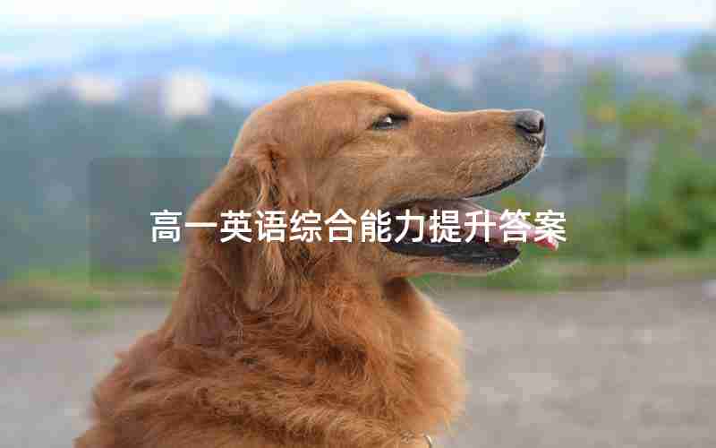 高一英语综合能力提升答案