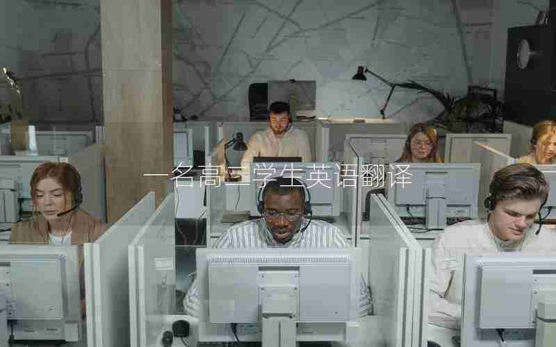 一名高二学生英语翻译