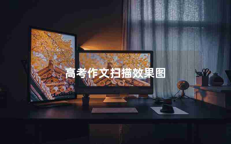高考作文扫描效果图