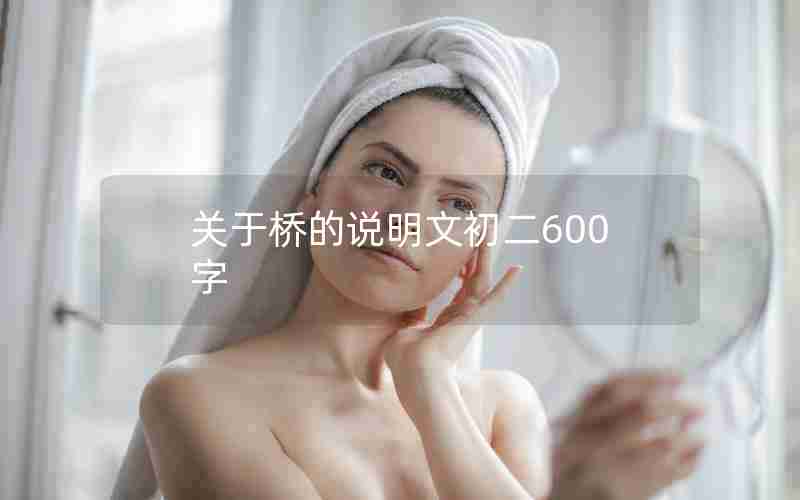 关于桥的说明文初二600字