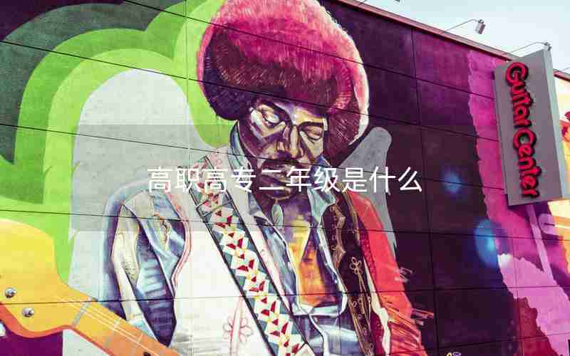 高职高专二年级是什么
