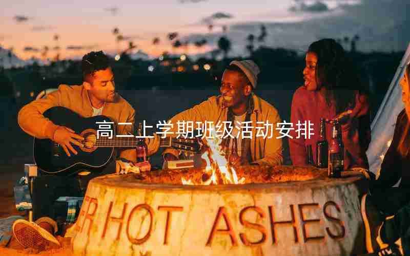 高二上学期班级活动安排