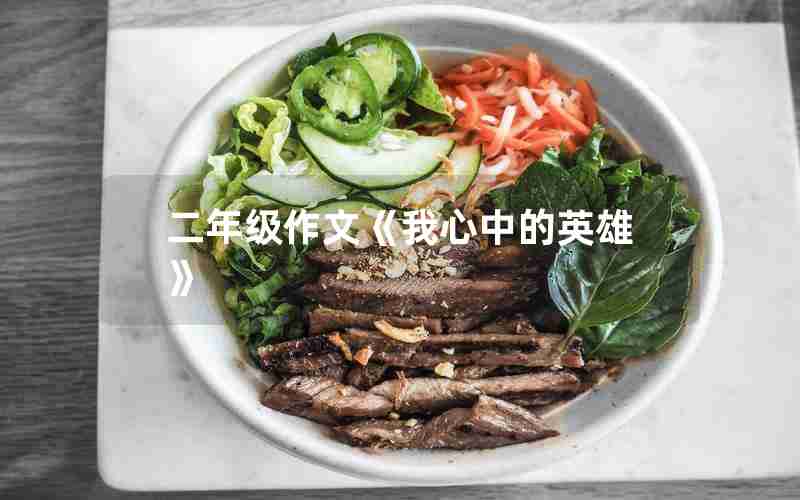 二年级作文《我心中的英雄》