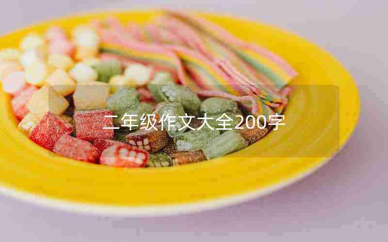 二年级作文大全200字