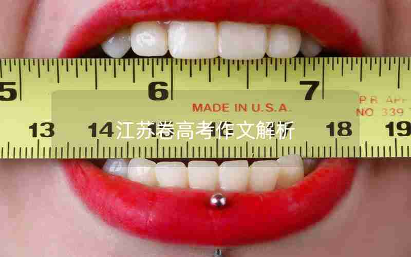 江苏卷高考作文解析
