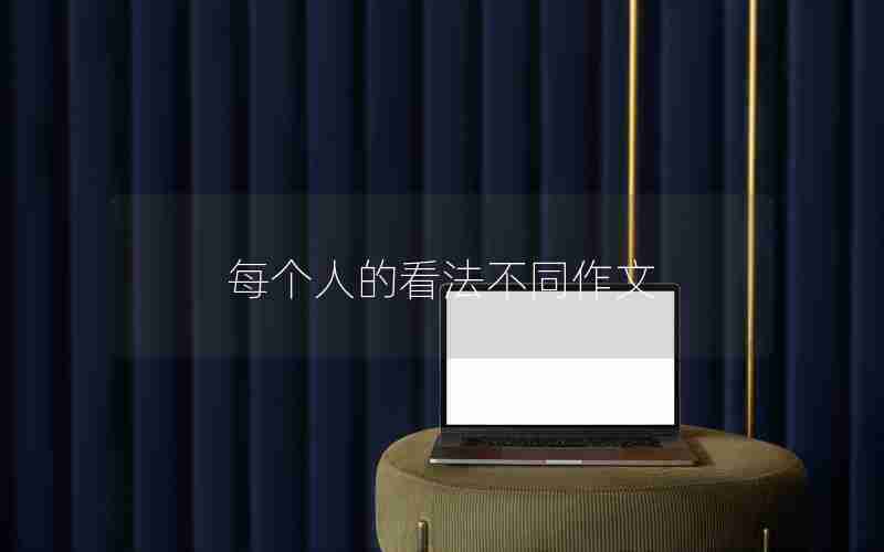 每个人的看法不同作文