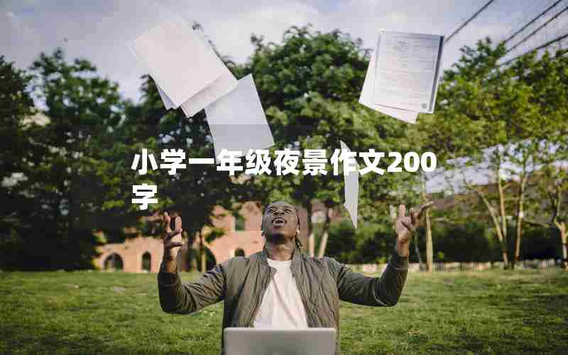小学一年级夜景作文200字
