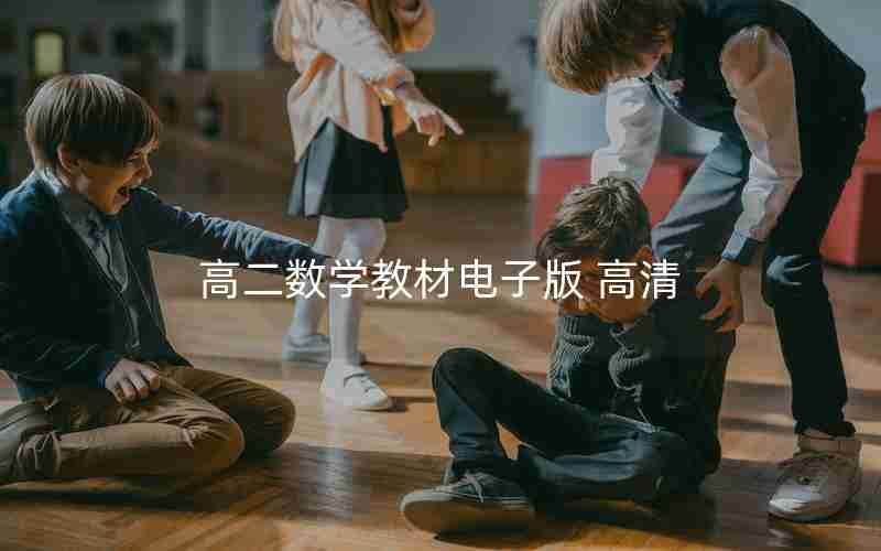 高二数学教材电子版 高清