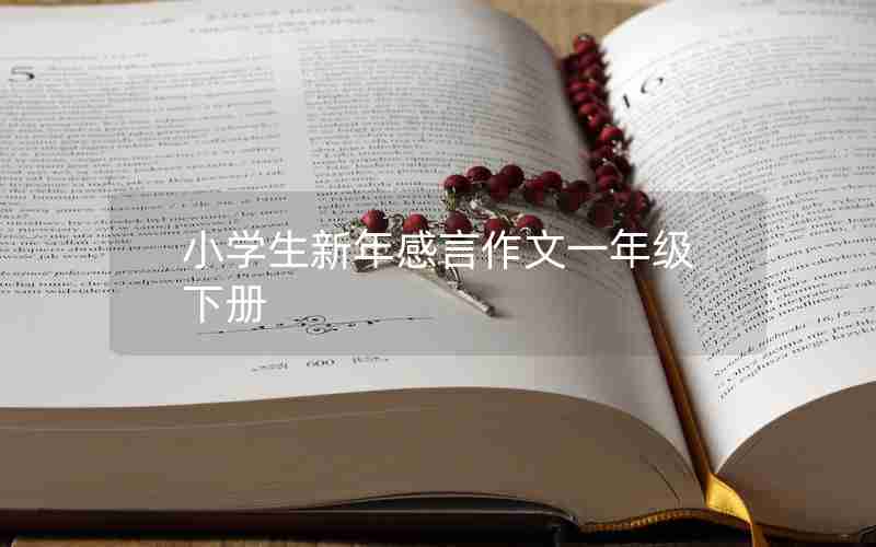 小学生新年感言作文一年级下册