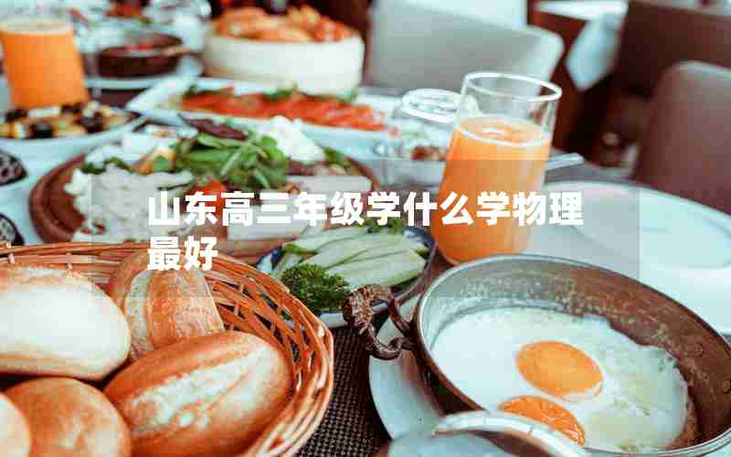 山东高三年级学什么学物理最好