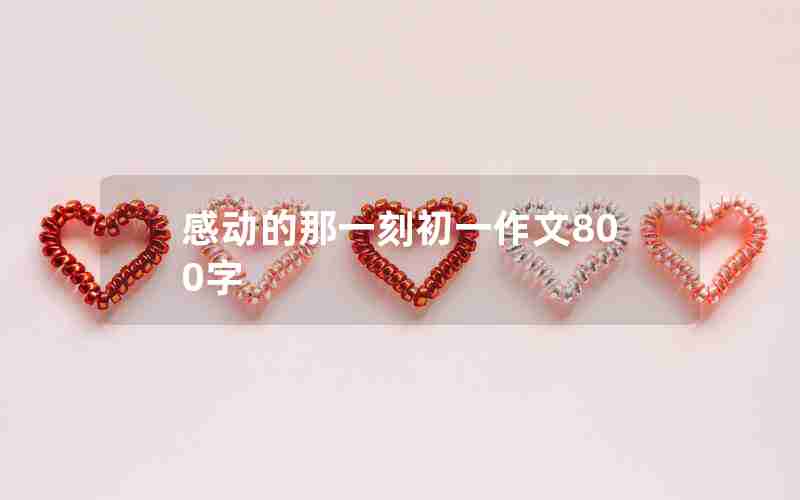 感动的那一刻初一作文800字