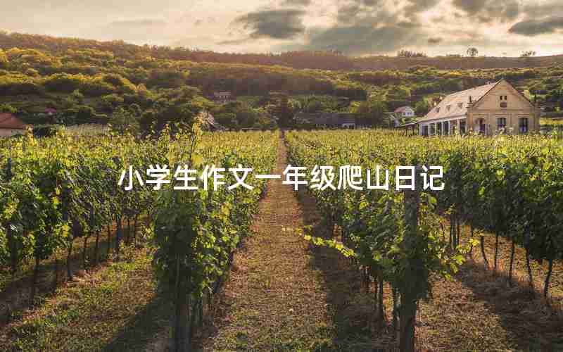 小学生作文一年级爬山日记