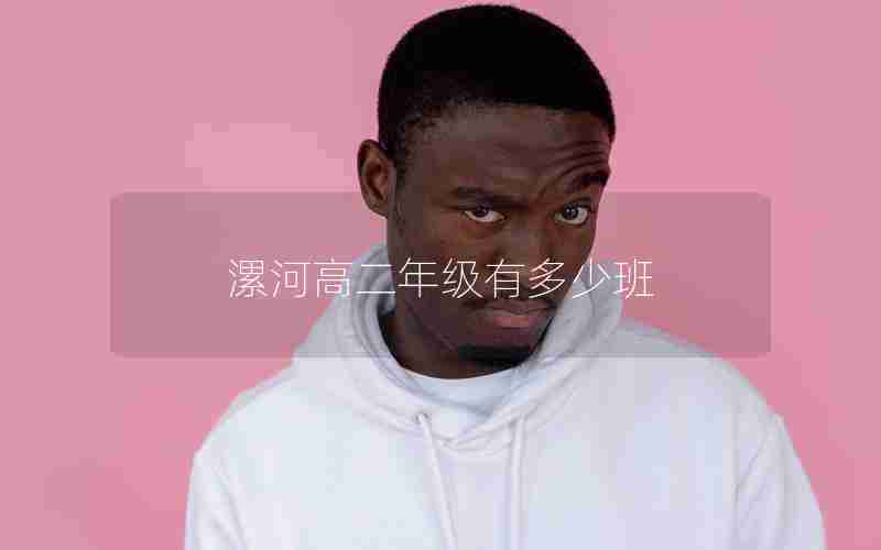 漯河高二年级有多少班,漯河高中班级分配
