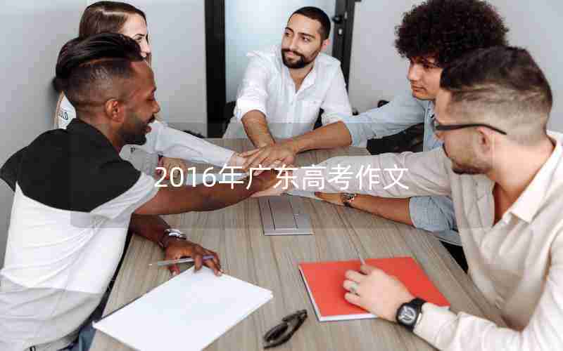 2016年广东高考作文