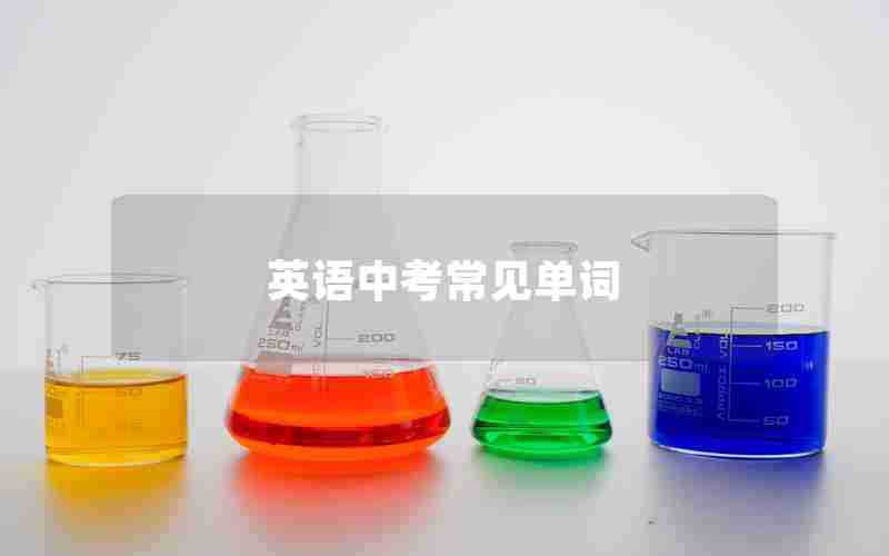 英语中考常见单词