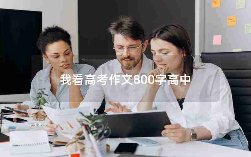 我看高考作文800字高中