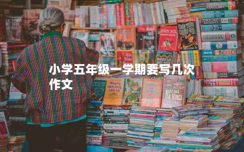 小学五年级一学期要写几次作文