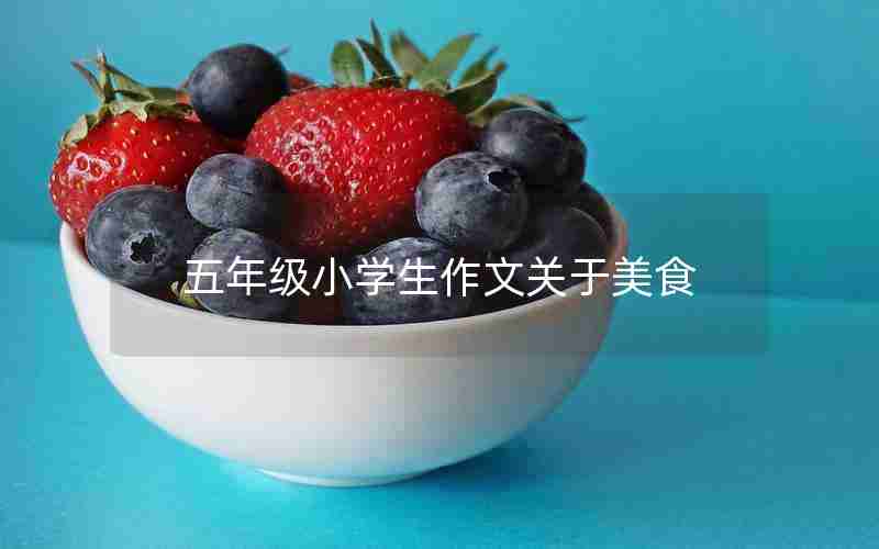 五年级小学生作文关于美食