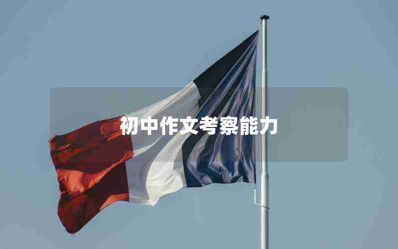 初中作文考察能力