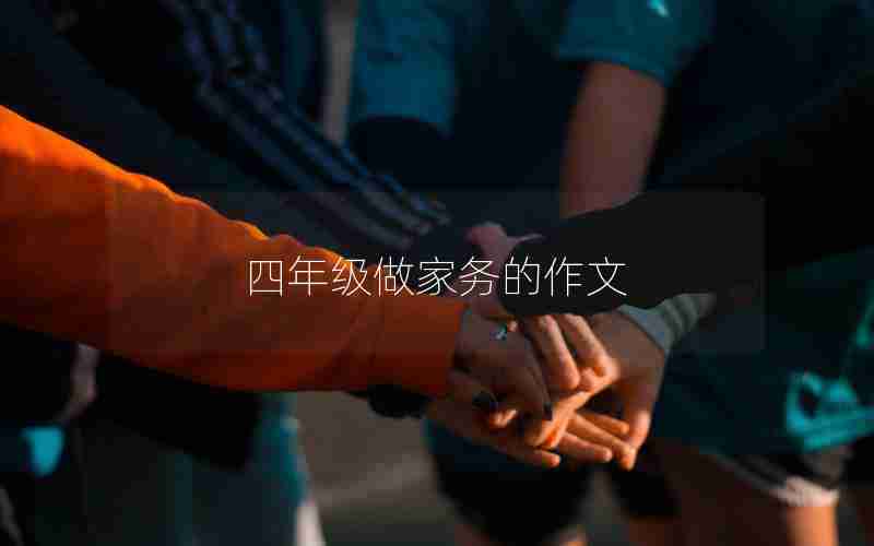 四年级做家务的作文