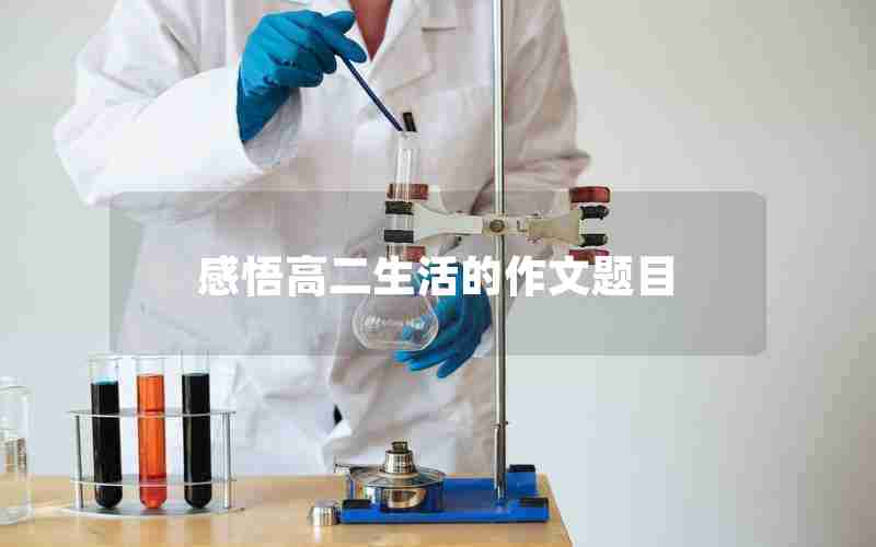 感悟高二生活的作文题目