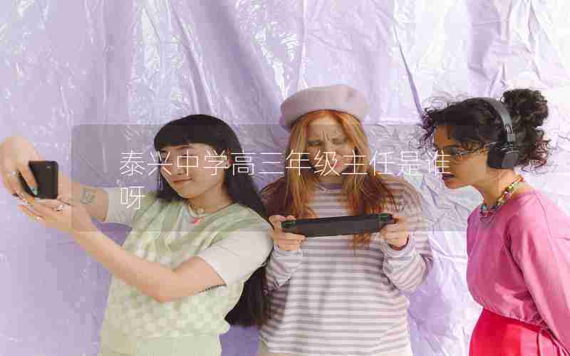 泰兴中学高三年级主任是谁呀