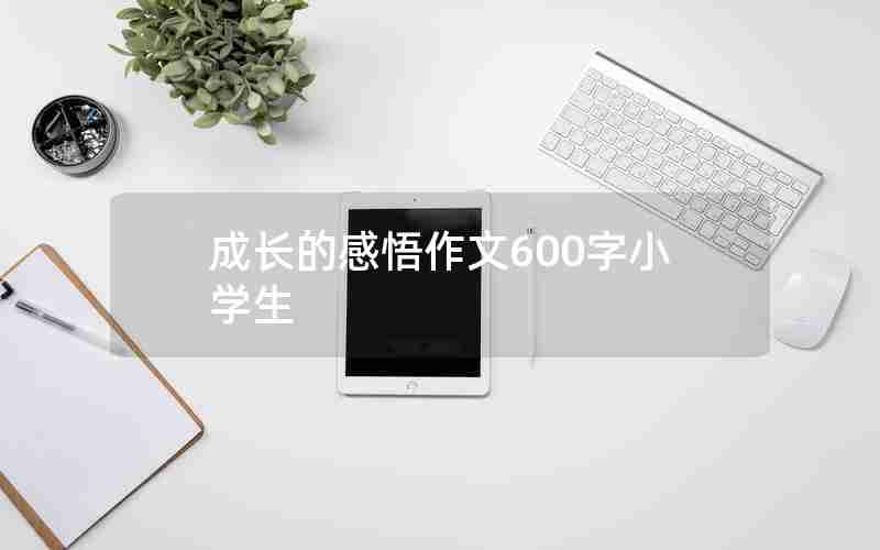 成长的感悟作文600字小学生
