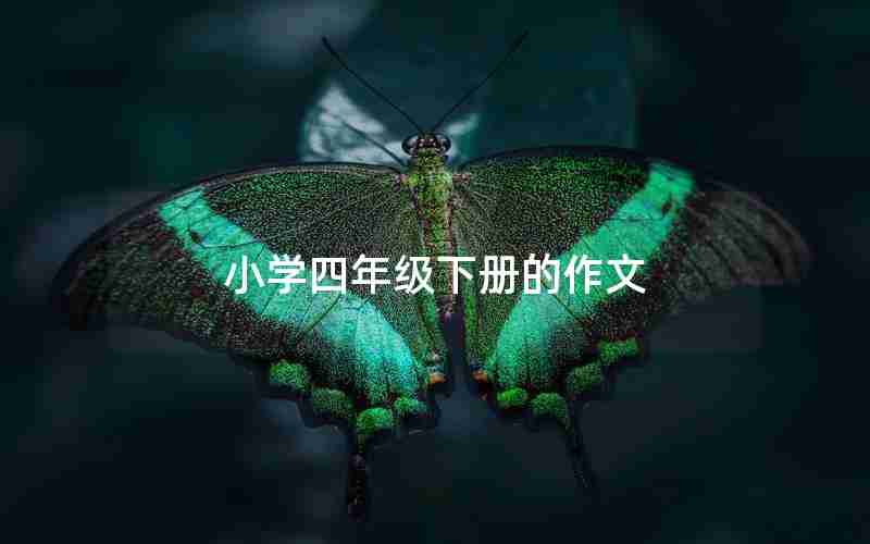 小学四年级下册的作文