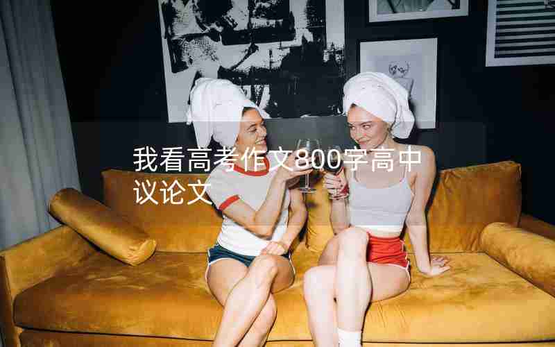 我看高考作文800字高中议论文