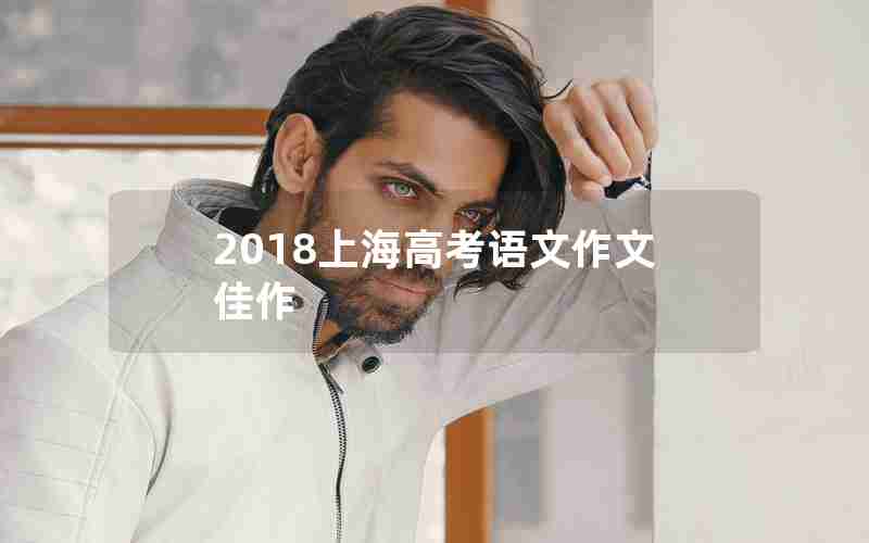 2018上海高考语文作文佳作